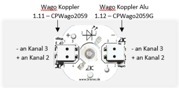 Preview: CPWago2059 - Wago Push Wire Leiterplattenklemme auf Grionec-Platine