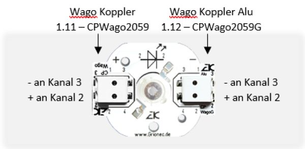 CPWago2059 - Wago Push Wire Leiterplattenklemme auf Grionec-Platine